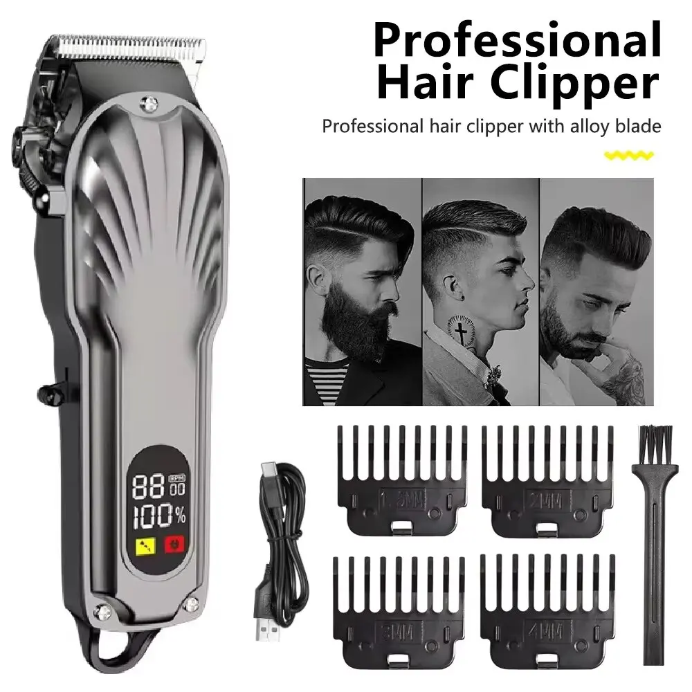 Hair Cutting Machine Professional Hair Clipper Beard Trimmer Barber USB Rechargeable Electric Cordless Trimmer for Men Hair Clipper Hair Trimmer