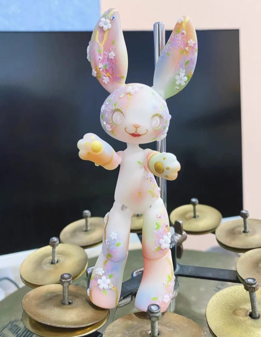 BJD Doll Pet Rabbit Action Figure Rabbit Knuckle Doll Cute Doll Pet 14cm 6