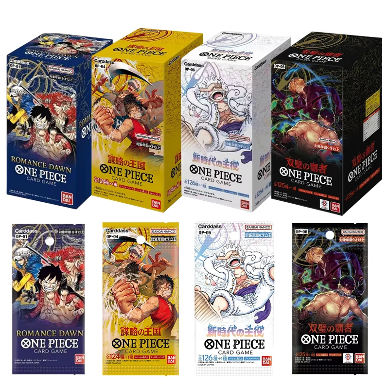 

Bandai Originales One Piece Collection Cards OP06 Zoro&Sanji Trading Box Card OP05 Luffy Rare Cards In Japanese Collector Gift
