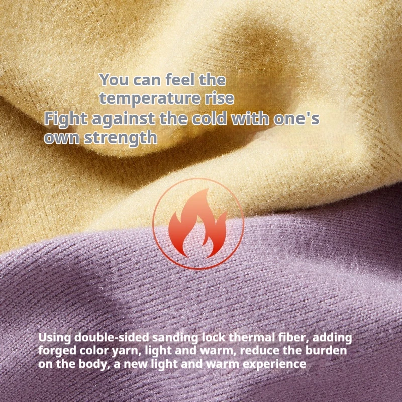 Thermal Underwear Women Wear Trackless Heating Long Johns Suit Winter Clothes Women Sets Womens 2 Piece