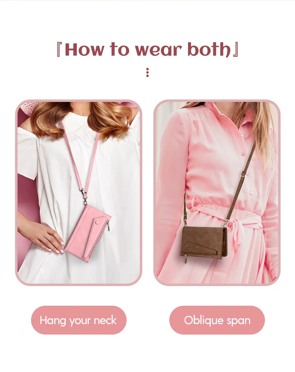 Leather Zipper Card Strap Crossbody Shoulder Wallet Case Book For Moto Edge Plus 2022 S30 30 20 Pro G22 G41 G31 G30 G20 G10 E20