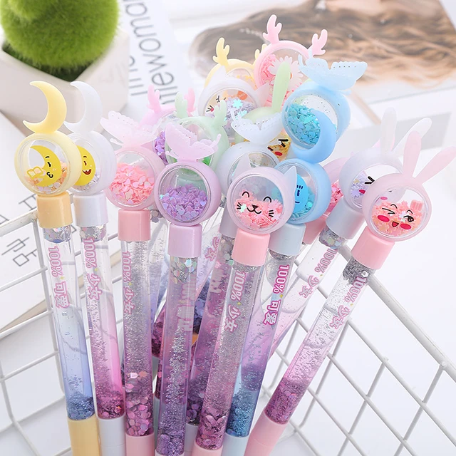 TULX kawaii pens cute stationery gel pens kids school supplies pens  papeleria kawaii erasable pen - AliExpress