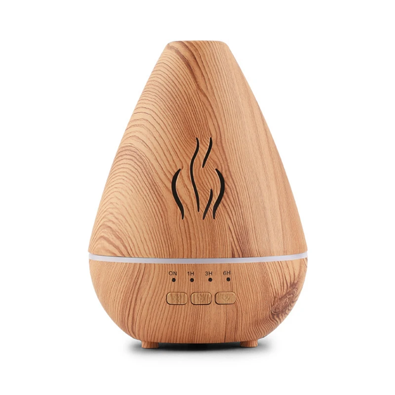

Essential Oil Diffuser, 120ml Wood Grain Aromatherapy Oil Diffuser With Waterless Auto Shut-Off, Color Changing Light, Timer