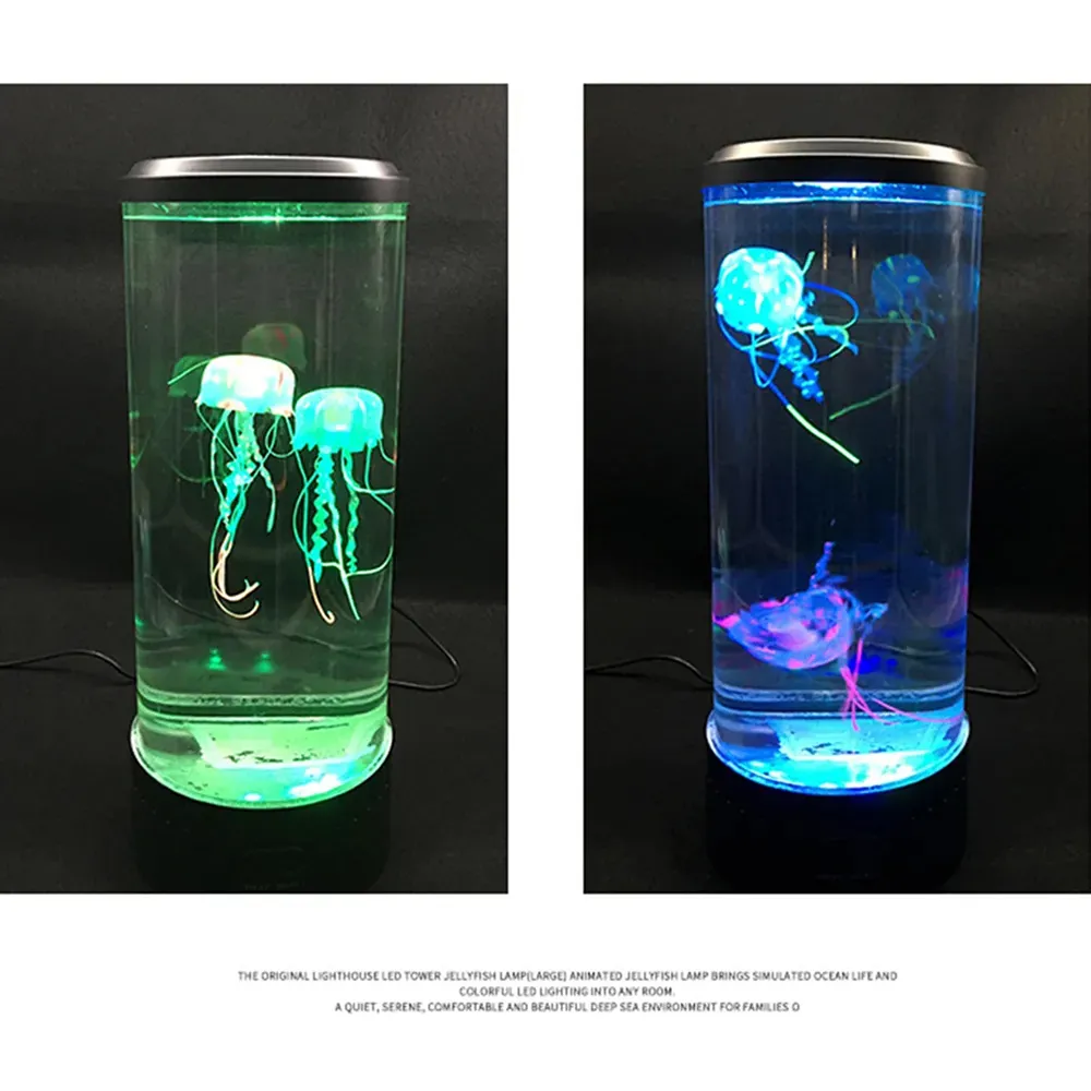 Color Changing Jellyfish Lamp Table Night Light table lamps | Diversi