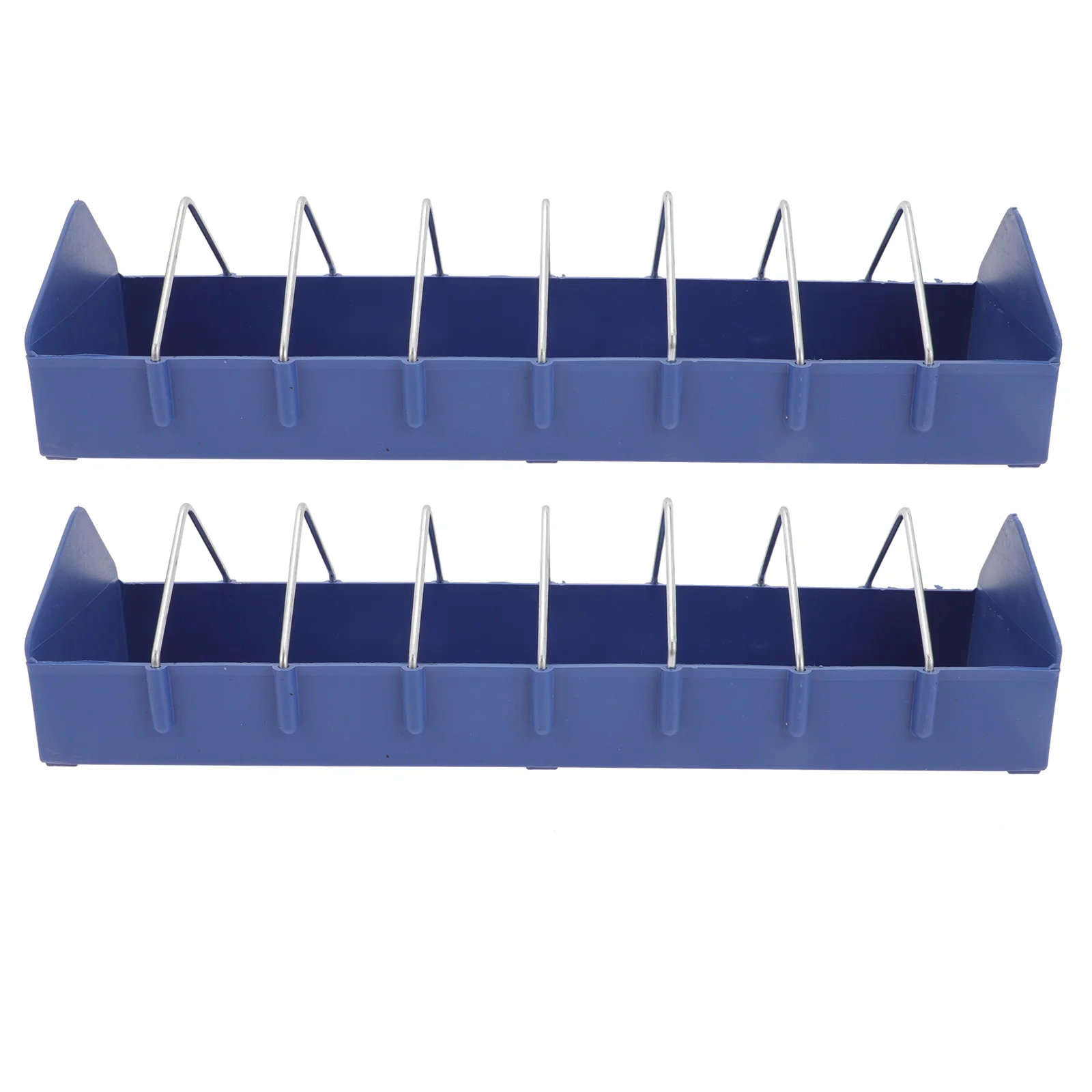 

2pcs Plastic Pigeon Feeding Trough Birds Food Feeding Container Bird Feeder