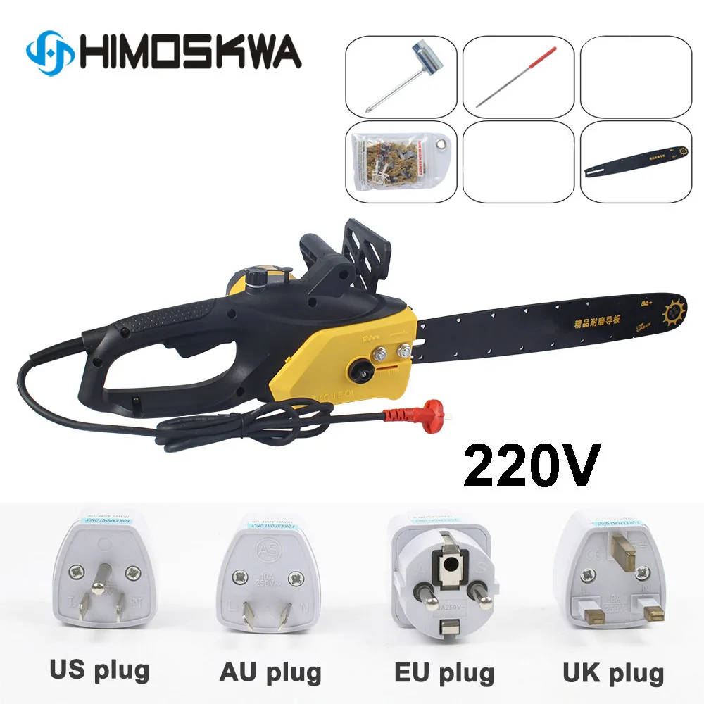 

Chainsaw sawing household high-power 2200w multi-function plug-in electric chainsaw 220V