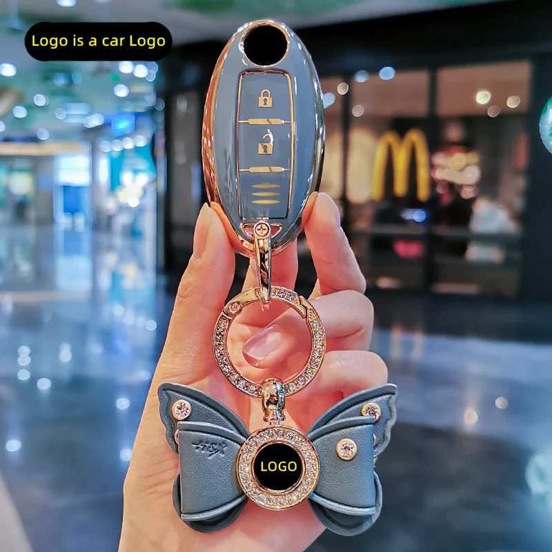 TPU Car Remote Key Case Cover Protect Shell Bag For Nissan Qashqai Juke J10 J11 X-Trail T32 T31 Kicks Tiida Pathfinder Note key case key case cover car key shell car key chain
