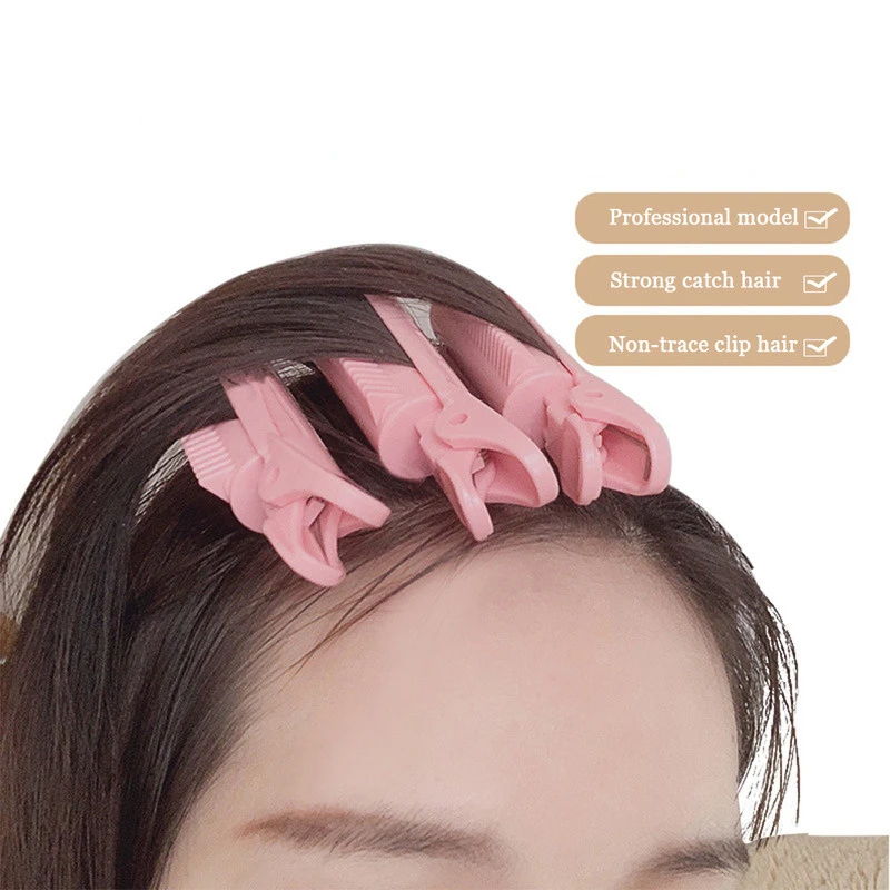 2pcs/set Heatless Hair Rollers Curlers Bangs Hair Root Volume Clip 
