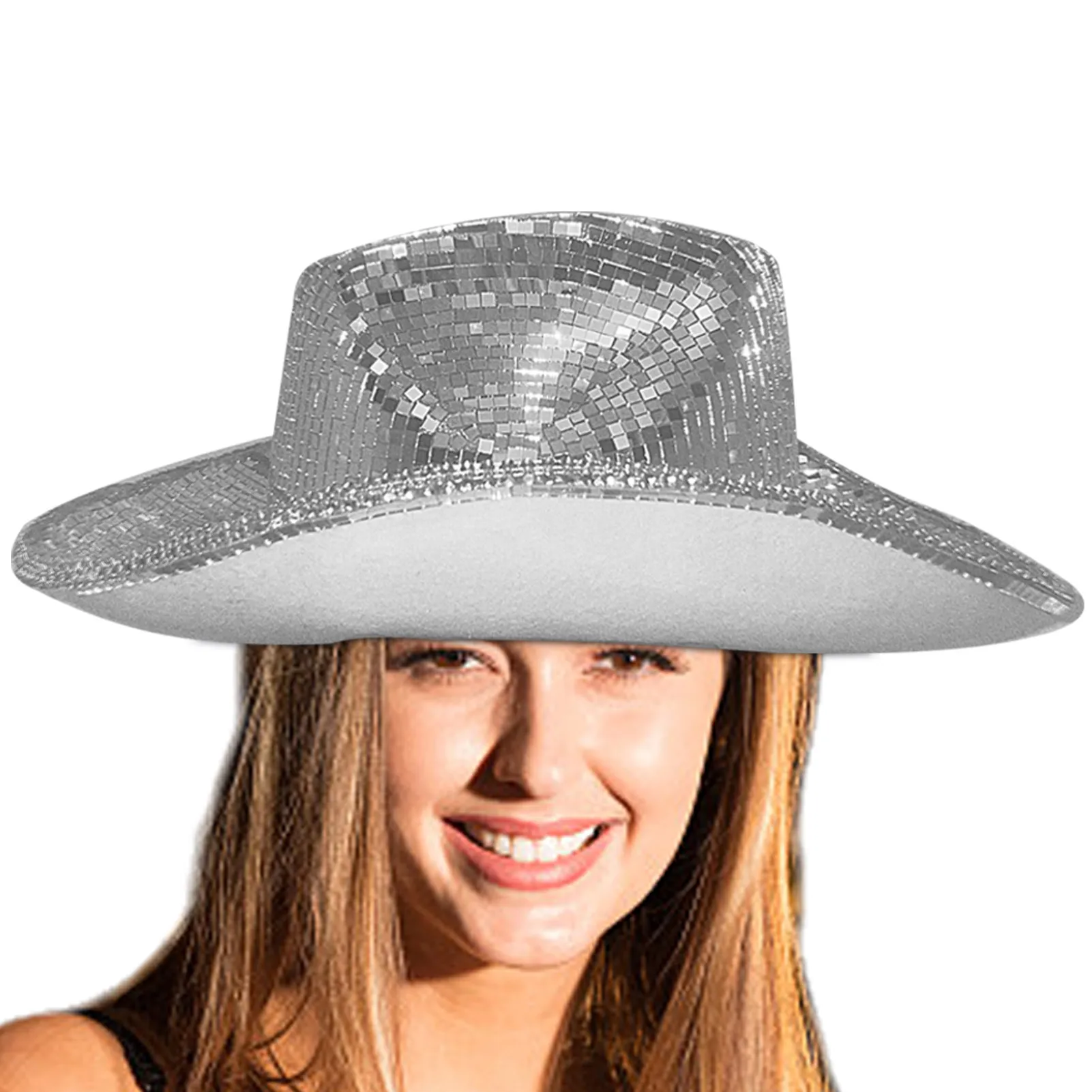 Disco Ball Cowboy Hat Handcrafted Cowboy Caps Exquisite Workmanship