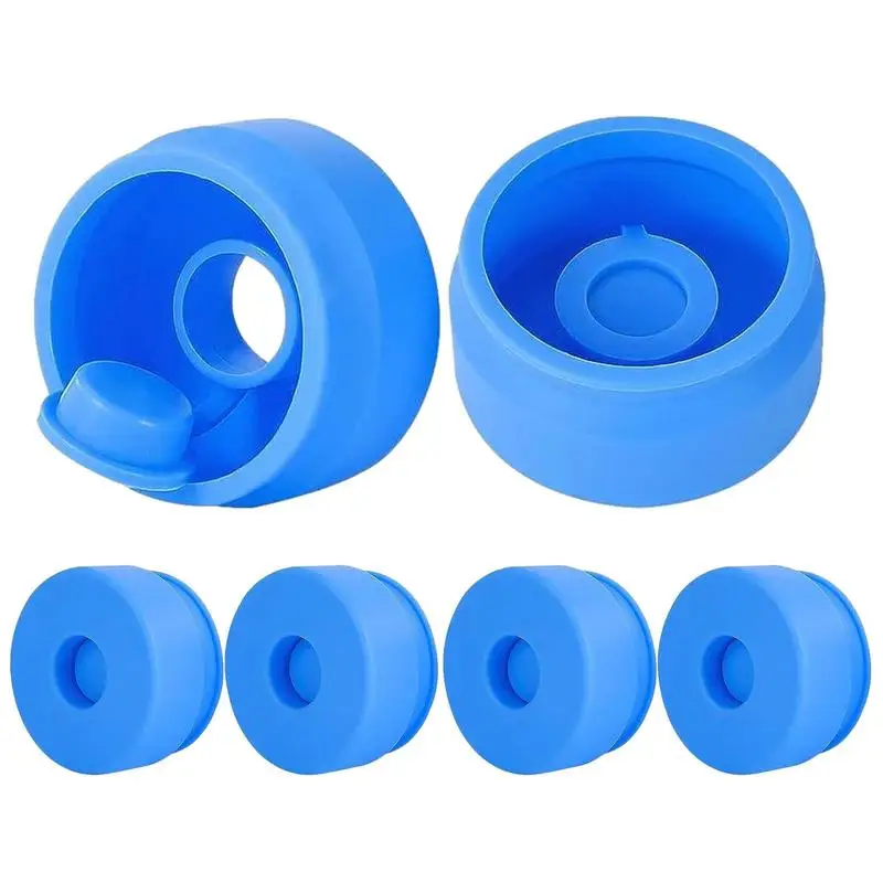 

5 Gallon Water Jugs Caps Replacement Silicone Reusable Lid Caps Leak Non Spill Bottle Cover Dispenser Grade Replacement Lids