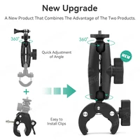 For GoPro 13 12 11 10 Motorcycle Bicycle Holder Handlebar Mount Bracket For Insta 360 X5 X4 DJI OSMO 360 Action 6 5 4 Accessory - Image 2