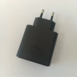 45W Original Samsung Fast Charge Type C Adapter Charger - Black EU Adapter