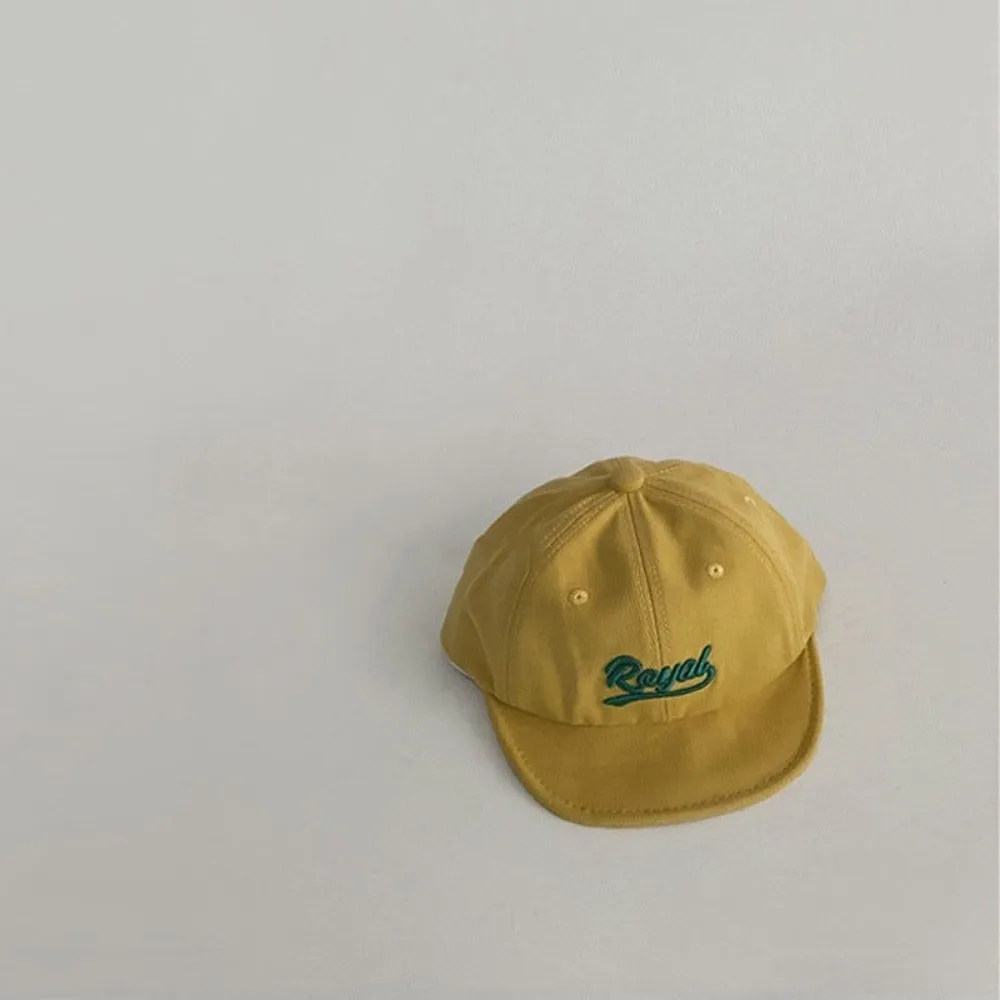 New Short Brim Baseball Cap Letter Embroidery Lightweight Peaked Cap Sun Hat