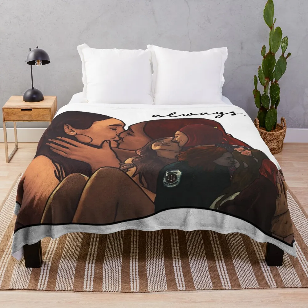 

wayhaught - always Throw Blanket Designer Blankets
