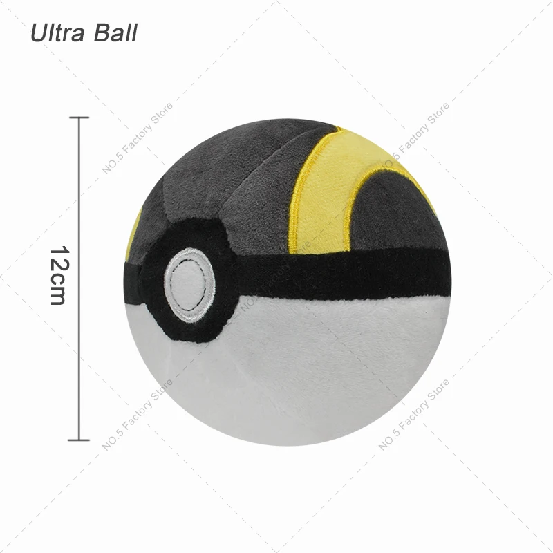 8 Styles Pokeball Plush Dolls Pocket Monster Dusk Ball Beast Ball Strange  Ball Hisuian Ultra Ball Toys Soft Stuffed Toys for Kid