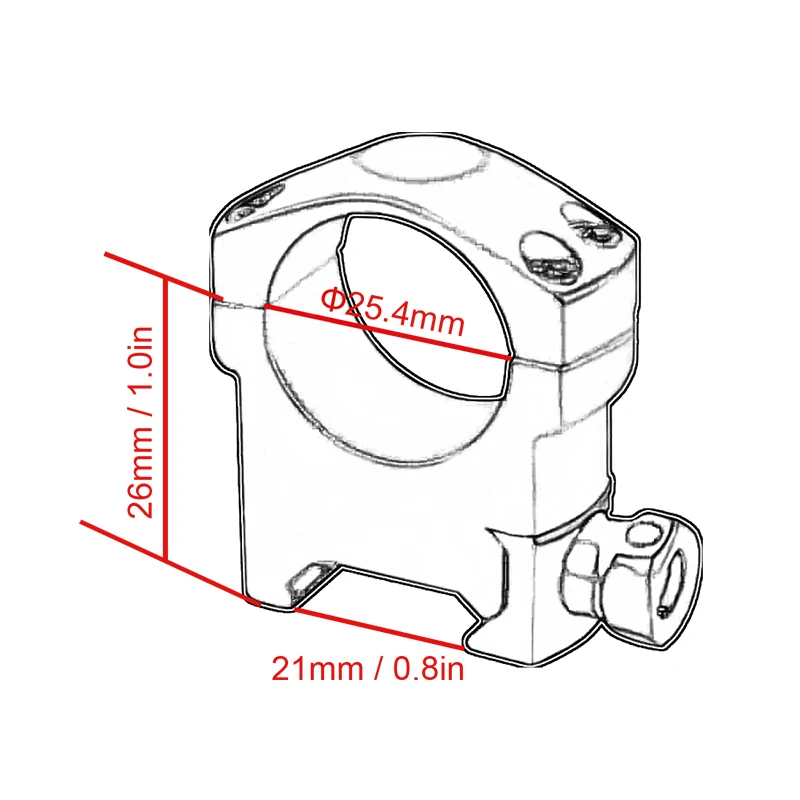 Vector Optics Scope Rings Precision Picatinny Riflescope Mounts