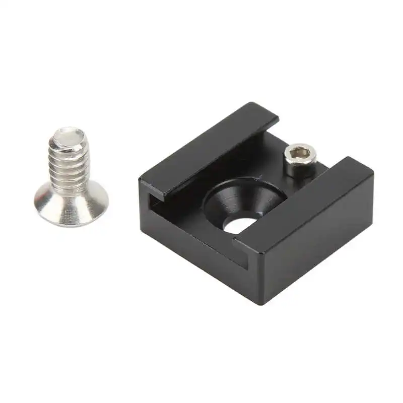 Cold shoe mount CNC processing cold shoe adapter 1/4in screw for device expansion