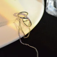 Long Chain Irregular Line Earclip Without Hole Earrings for Women Simple Non Piercing Earcuff Ear Accessories Jewelry KDE128 2
