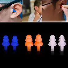 

2 Pcs Swimming Earplugs Silicone Soft Waterproof Swimming Motorbike Earplugs Eartips Swimming Accessories