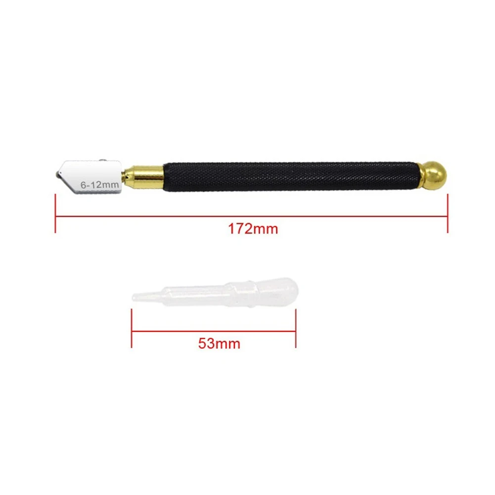 Glass Cutter 2PC Glass Knife Household Manual Multifunctional Tile Cutter Diamond Cut Thick Glass Roller Type Special Push Knife Manual Tools
