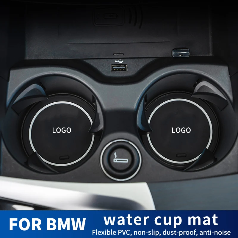 Auto zentrale steuerung Tasse matte Für BMW f10 f11 g30 g31 g20 f30 f31 f34  X1 X3 X4 X5 X6 e60 E90 E91 92 E93 Wasser tasse nicht-slip matte - AliExpress