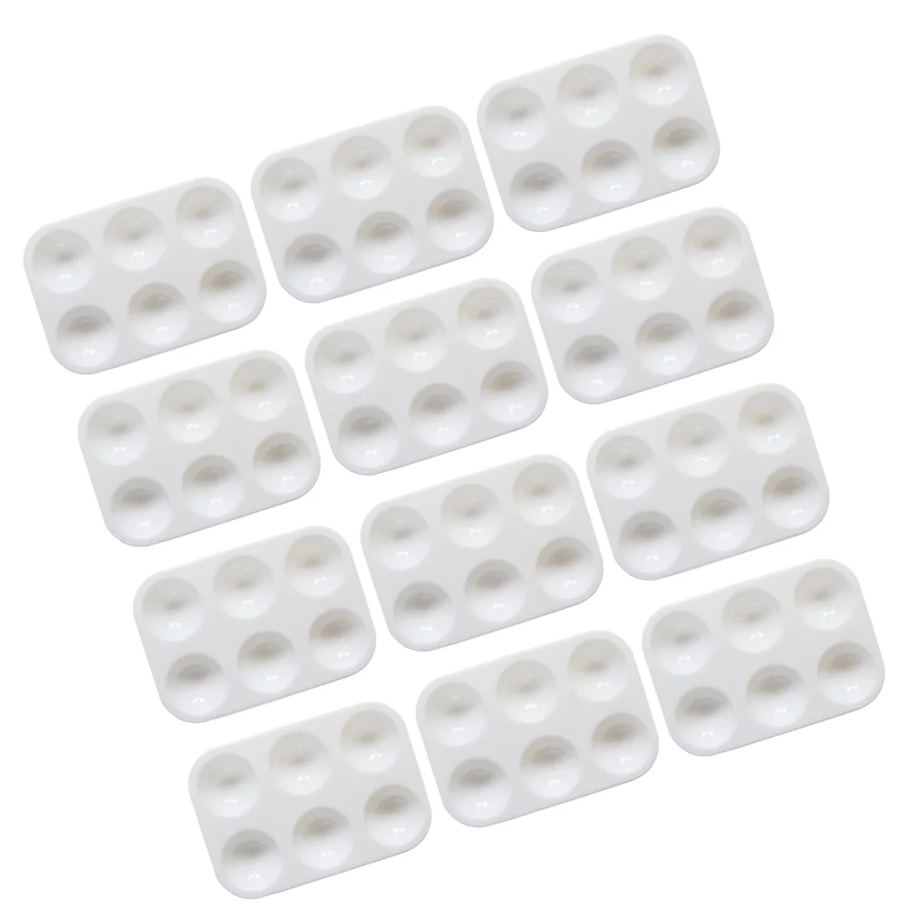 20pcs Portable Painting Palettes Plastic Drawing Tray for DIY Craft Professional Painting diamond painting diy 5d rhinestone oblique dog cross craft home decor craft art