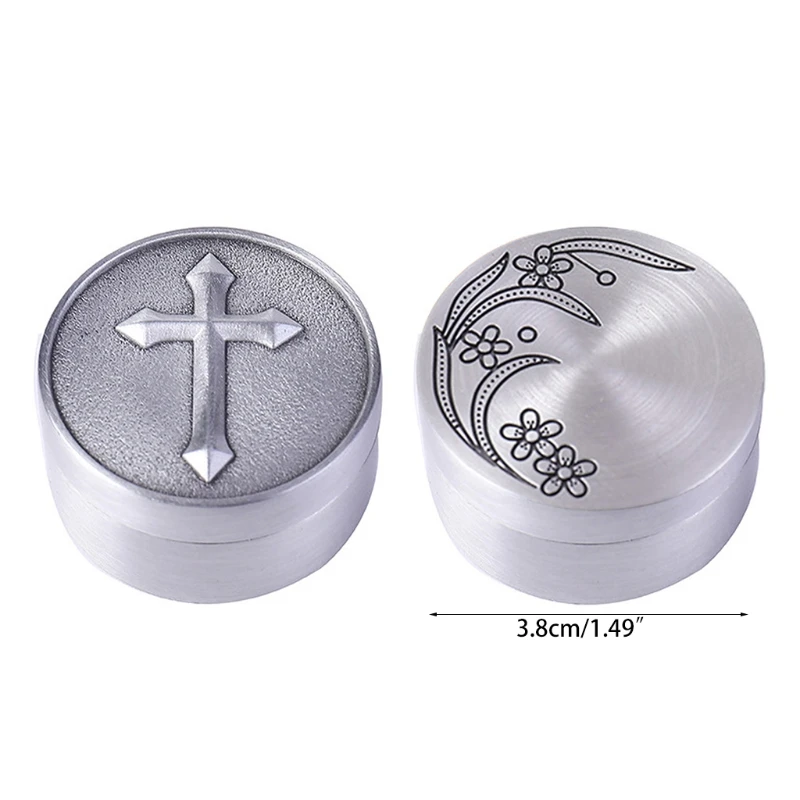 Retro Small Jewelry Box with Lid for Earrings Ring Necklace Mini Candles Storage Fillable Bottle Container
