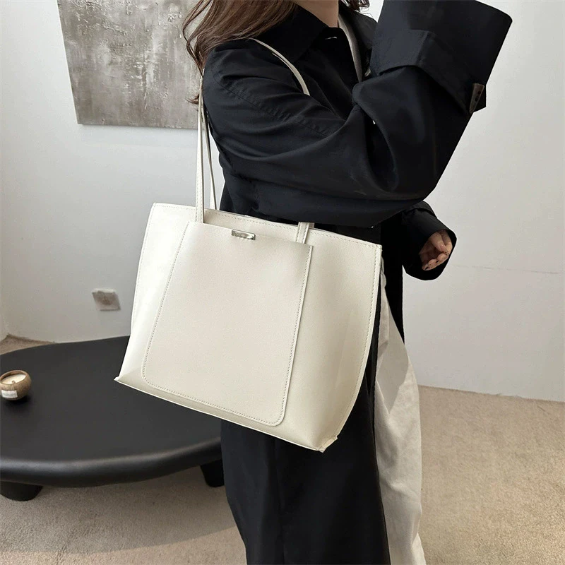 High Quality PU Leather Shoulder Crossbody Tote Bag Large Capacity Handbag Purses Brand Luxury Designer Women Bags