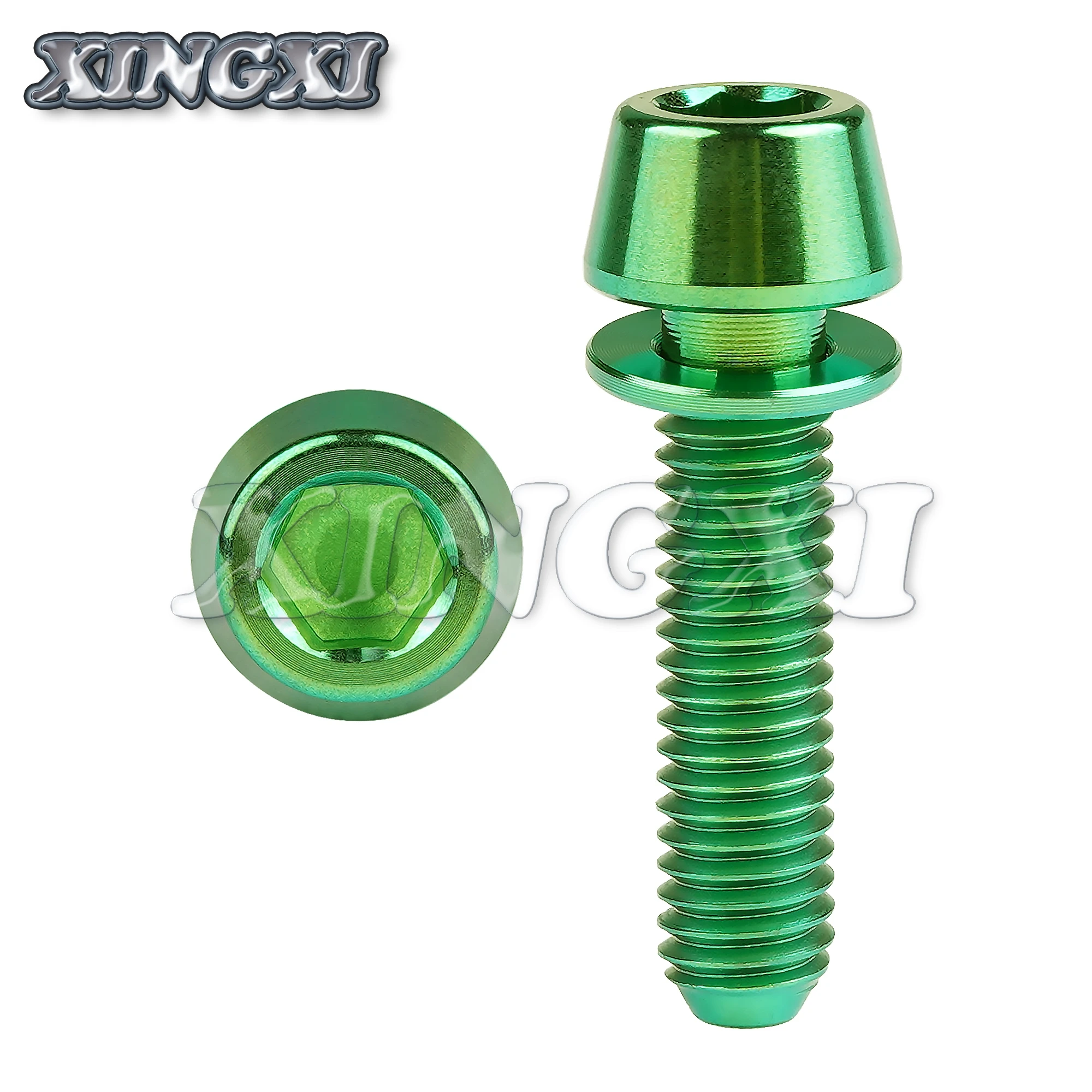 法螺貝36.1cm Amazon.com: VAMUOEFL Titanium Bolts M6x16 18 20mm Hex Tapered Head