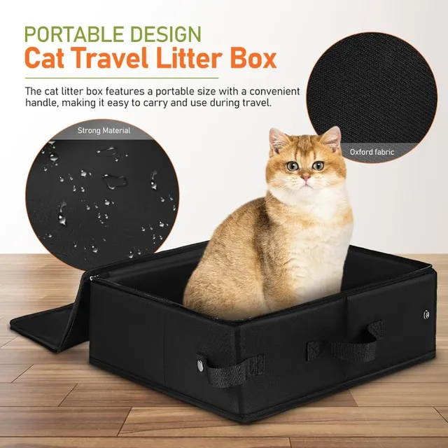 Foldable Fabric Cat Trash Bin Cat Litter Box Cat Toilet Portable Foldable Cat Toilet Car Camping Cat Toilet Foldable Fabric Cat Trash Bin Cat Litter Box Cat Toilet Portable Foldable Cat Toilet Car Camping Cat Toilet