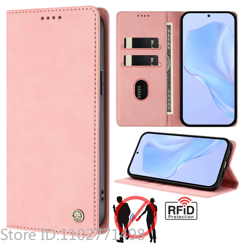 Luxury Wallet Flip Cover Phone Case - Magnetic Shockproof Leather