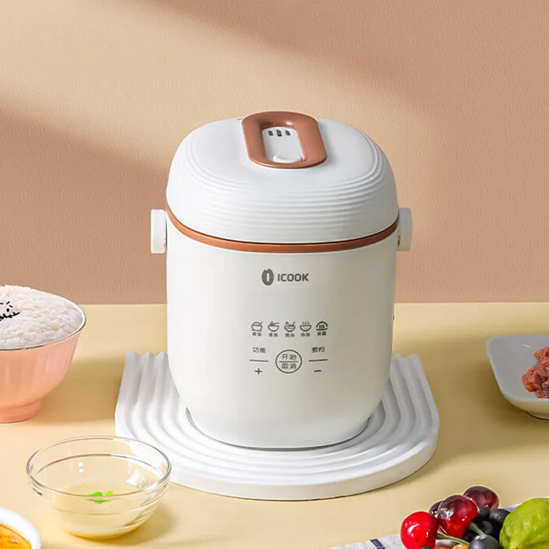 Mini Rice Cooker Small 1 Person 1 Person 2 People Cooking And Soup  Multi-function Rice Cooker Retro Cooking Cooker - Rice Cookers - AliExpress