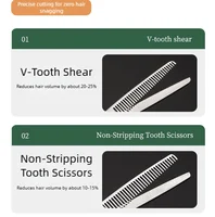 Outils de barbier professionnels ciseaux à cheveux coupe amincissement cisaillement de coiffure 6 pouces 5