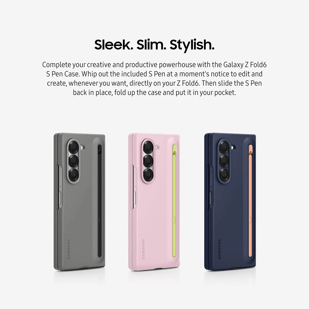 Original Samsung S Pen Case EF-OF95P for Galaxy Z Fold6 Smartphone Cover with S Pen Protective Case 6