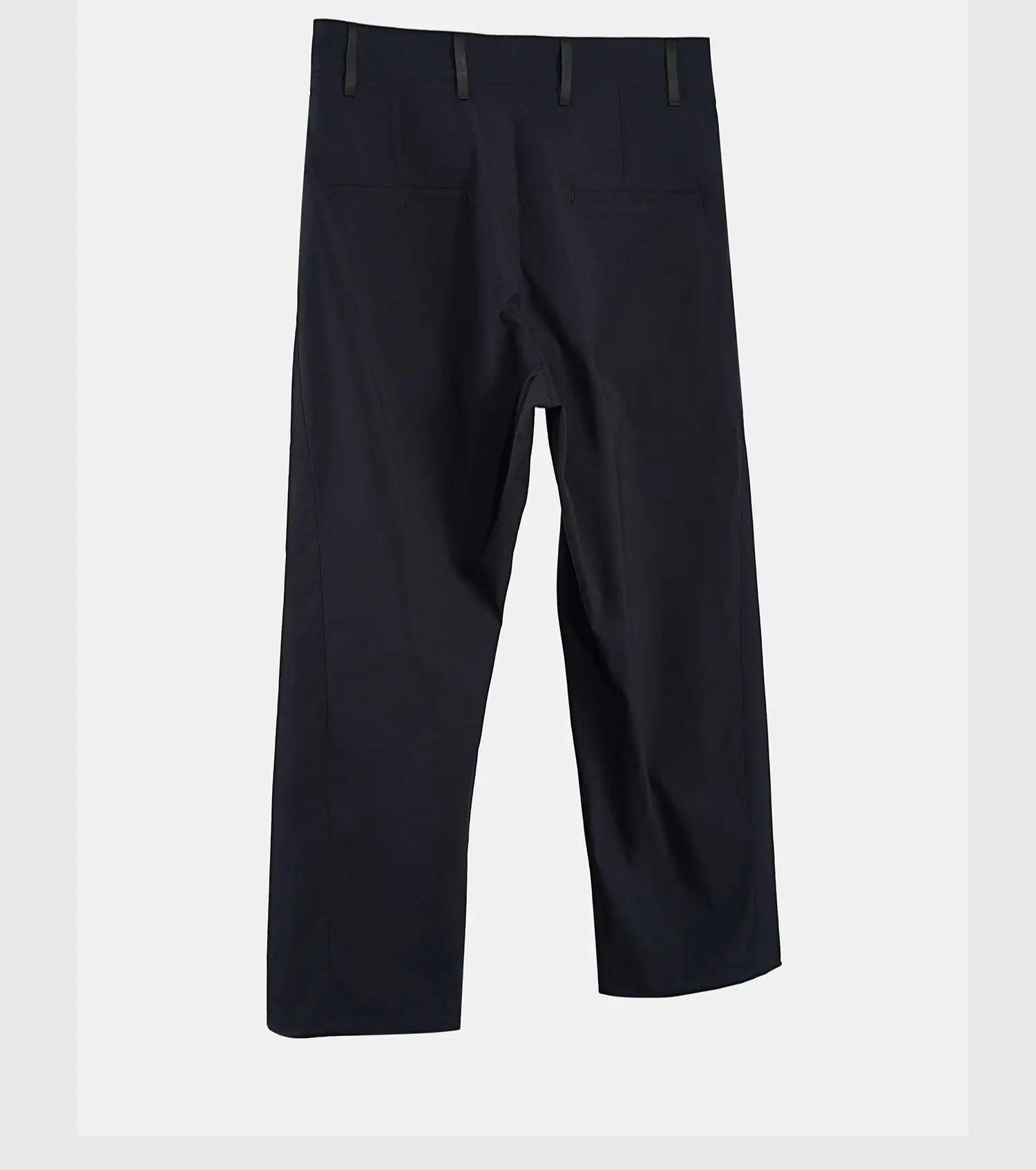 Nosucism 23ss Loose cut pleated trousers multishape pants adjustable cuff nylon material techwear japanese minimalist style
