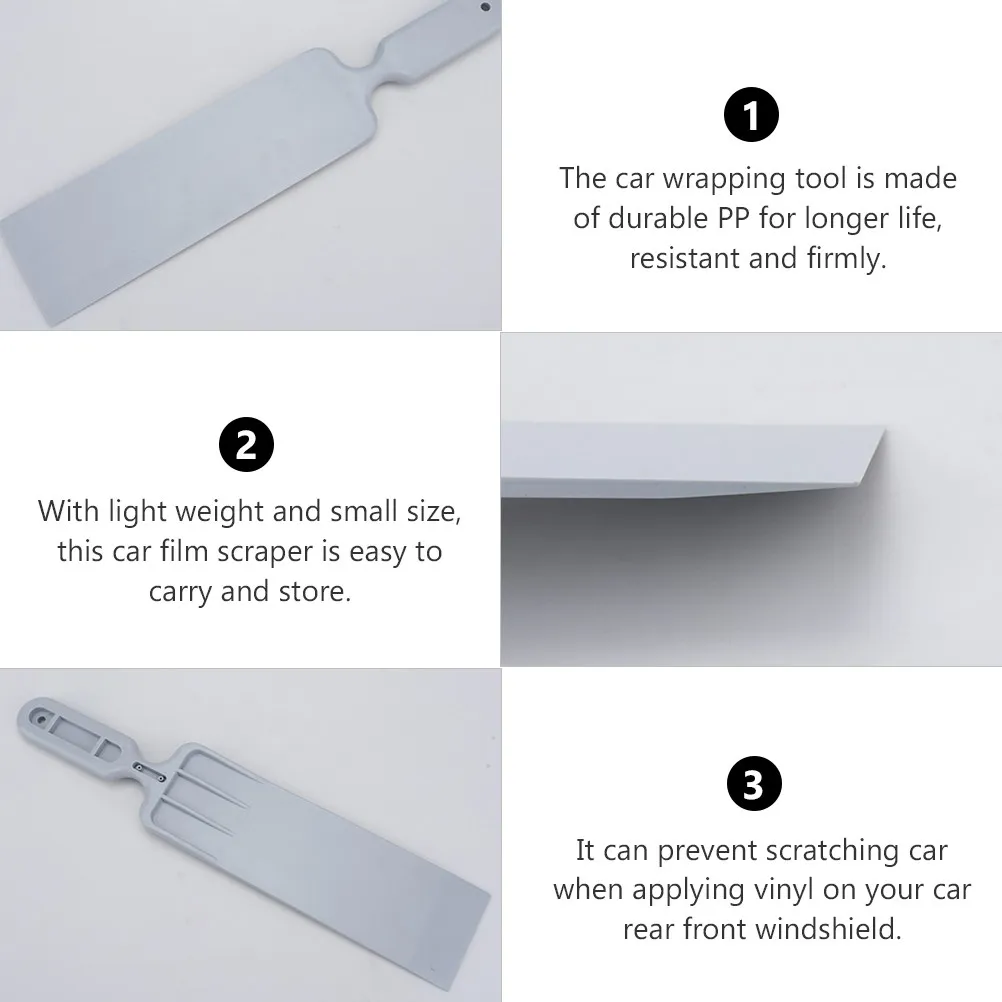 1pc 자동차 포장 도구 스크레이퍼 Pp 스크래치 방지 앞유리 틴팅 태양광 필름 적용 후면 전면 창 차량용