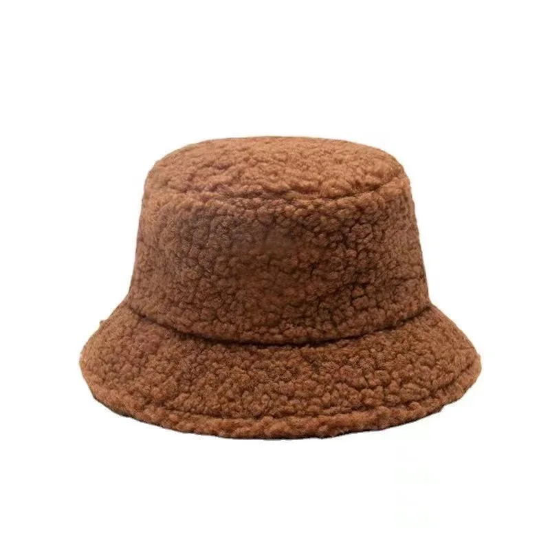 Winter Lamb Wool Bucket Hat | Lamb Faux Fur Bucket Hat | Teddy Fresh ...