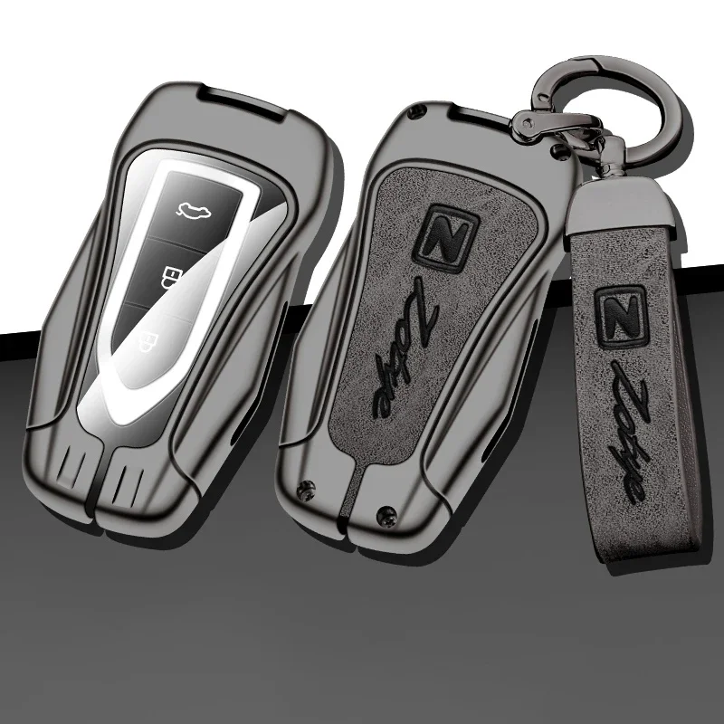 

Zinc Alloy Car Key Case Cover for Zotye Z100 M300 5008 X7 T200 T600 Protection Keychain Keyless Shell Bag Interior Accessories