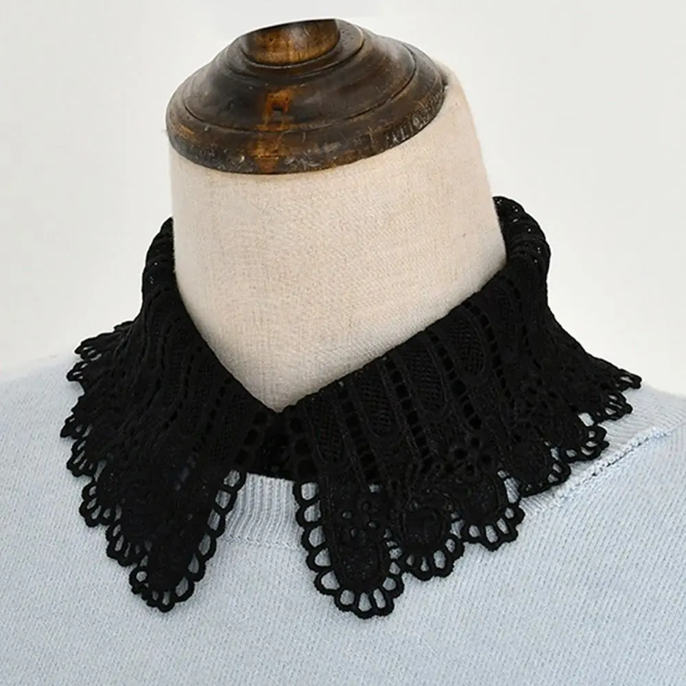 Fashion Lace Fake Collar Women Girls Detachable False Collar DIY Adjust Clothes Lapel Half Shirt Shawl Wrap Decoration