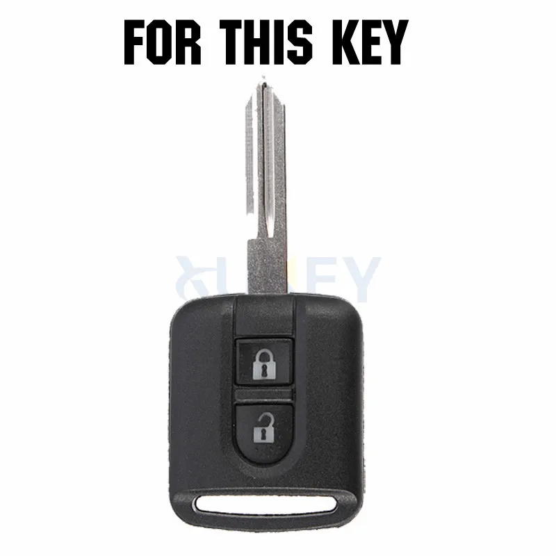 Silicone Car Remote Key Fob Pocket Cover Case for Nissan Qashqai Micra Navara Almera Cabstar Note NV200 M20M Patrol