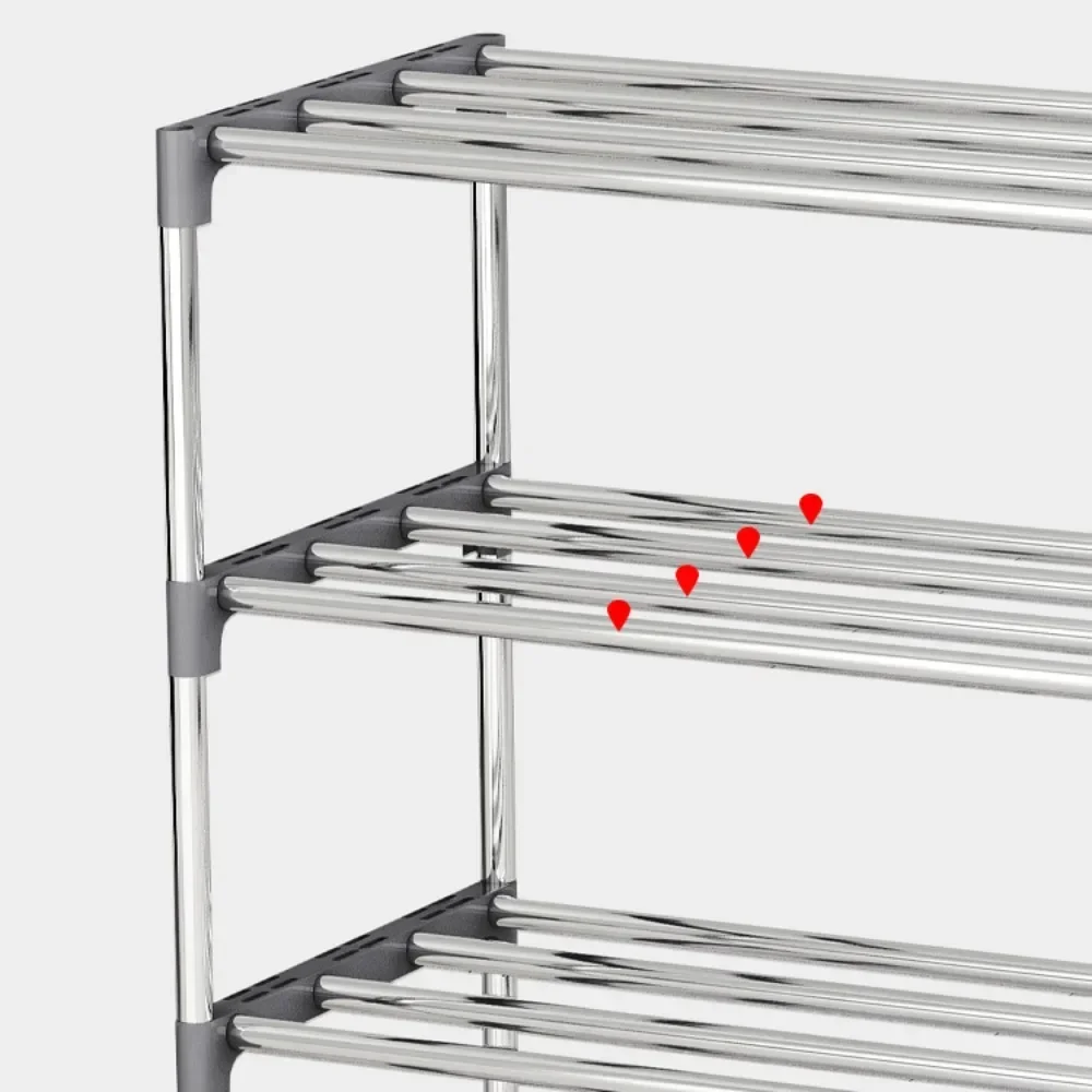 Stackable DIY Multi-Layer Metal Storage Rack Square Easy Assembly Bedroom Home Decor Organizer Bookshelf storage rack,cube storage organizers