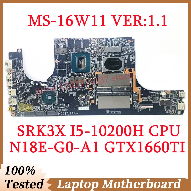 

Материнская плата для ноутбука MSI MS-16W11 VER: 1,1 С SRK3X I5-10200H