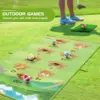 Kids Golf Chipping Game Set Golf Training Aid Battle Royale Golf Fun Practice Mat with Sticky Balls Outdoor Indoor Golf Toys 6