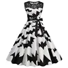 Women Halloween Costume Dress Sleeveless Lace Vintage Cosplay Carnival Fancy Party Dresses