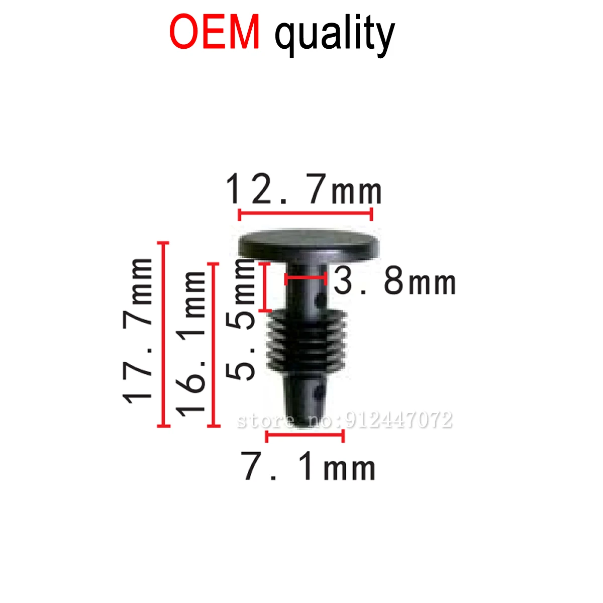 

100x OEM for Ford Fascia Fasteners Retainer Clip 390126S