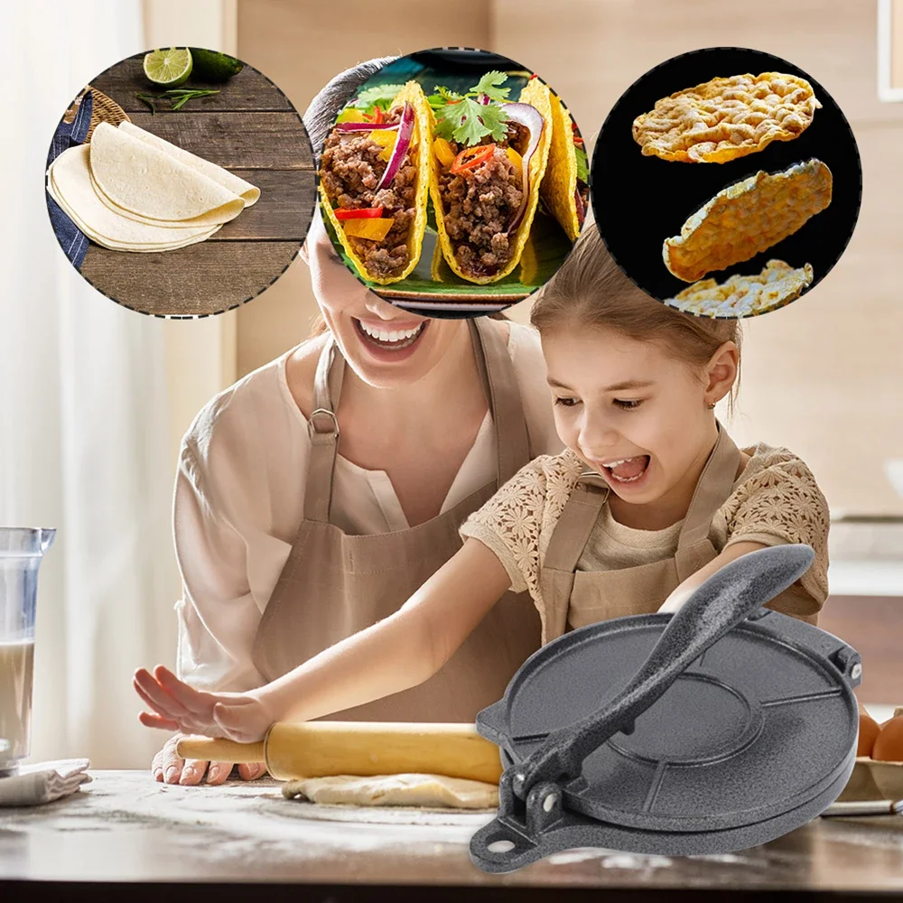 DIY Manual Corn Tortillas Pressing Tools Aluminium Alloy Tortilla