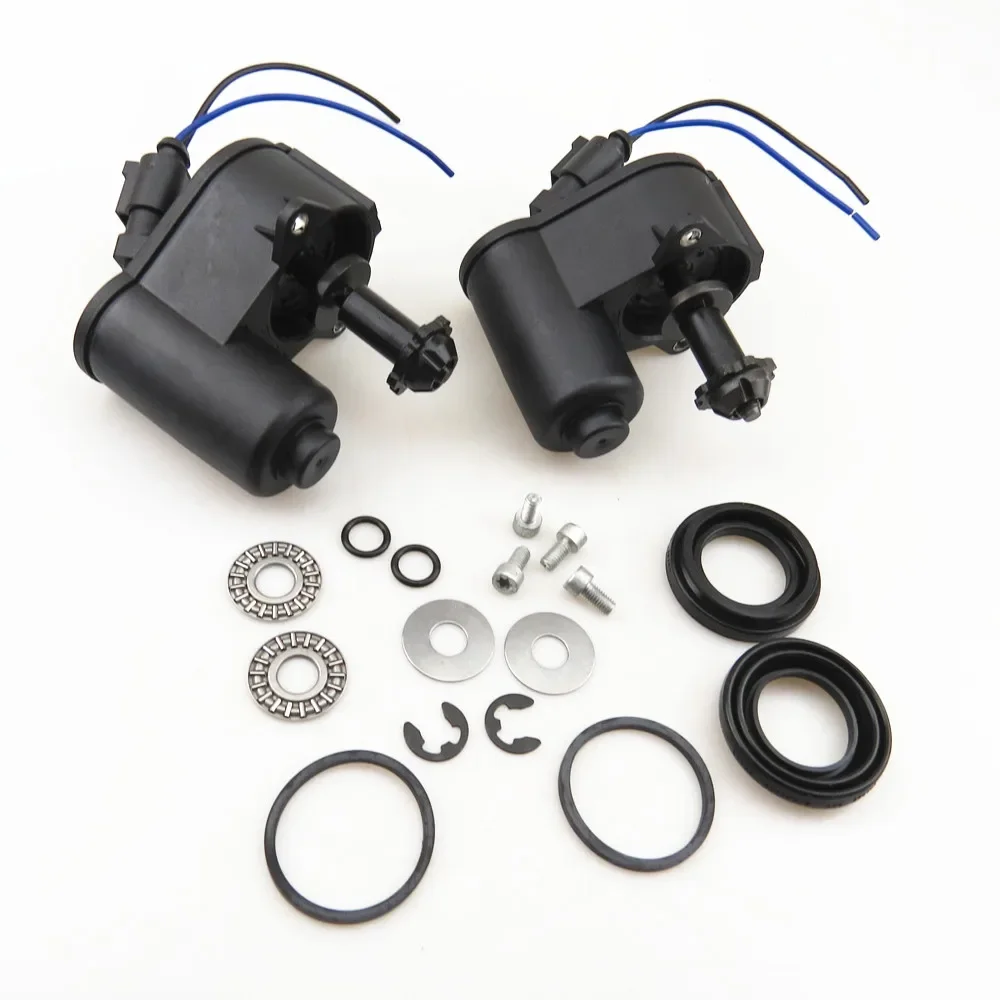 12 Teeth Rear Wheel Brake Motor & Bearing Screw Kit + Cable Pigtail Plug 32332267 For Audi Q3 VW Tiguan Passat B6 B7 Seat Alhambra