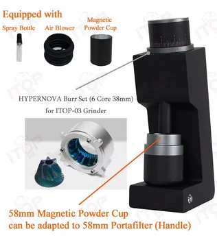ITOP 03 Electric Coffee Grinder Seven-core 48mm Burr Household Coffee Bean Grinder VS3 Coffee Miller Grinder Espresso 110V 220V 1