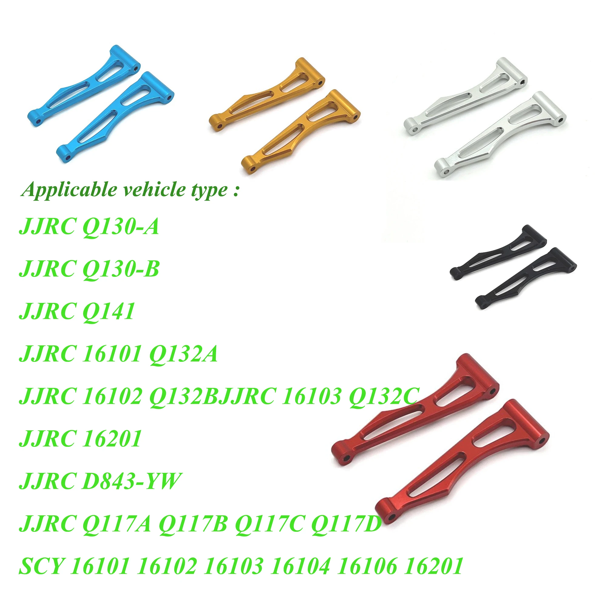 

SCY 1/16 16101 16102 16103 16104 16106 16201 JJRC Q117 RC Car Spare Parts Metal Upgrade Retrofit Upper Swing Arm