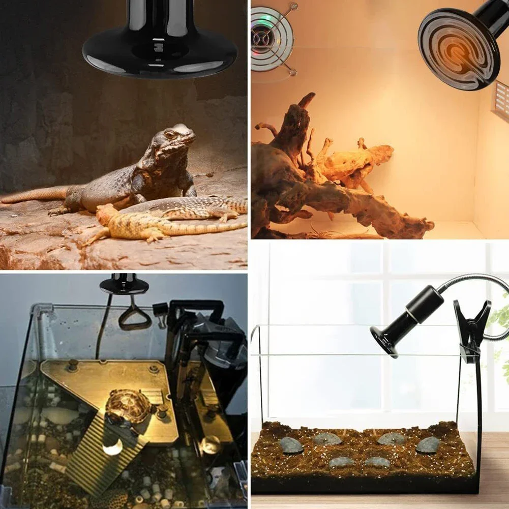 Ceramic Heater Lamp Infrared Heat Bulb 2pcs For Reptile Poultry Hatching Amphibian Terrariums Winter Heat Source E27 200W